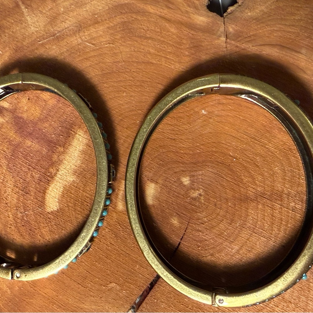 2 Stackable Heidi Daus Rhinestone Bracelets - image 5